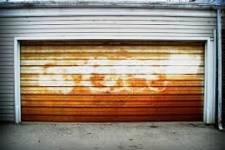 What could lead to rust on your garage door?