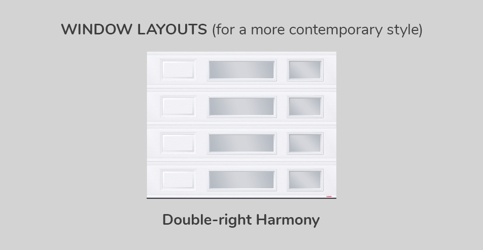 Window layouts, 9' x 7', Double-right Harmony