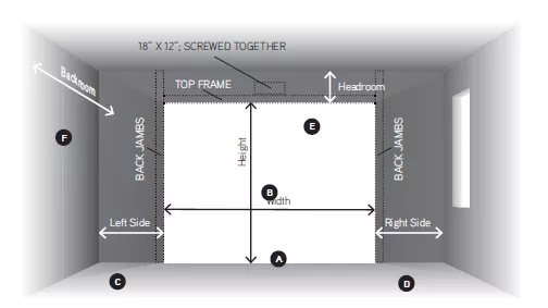 Garage Door Measures plan
