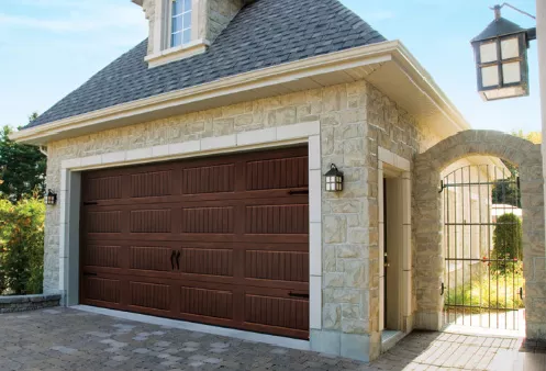 Garage Door With Wooden Look